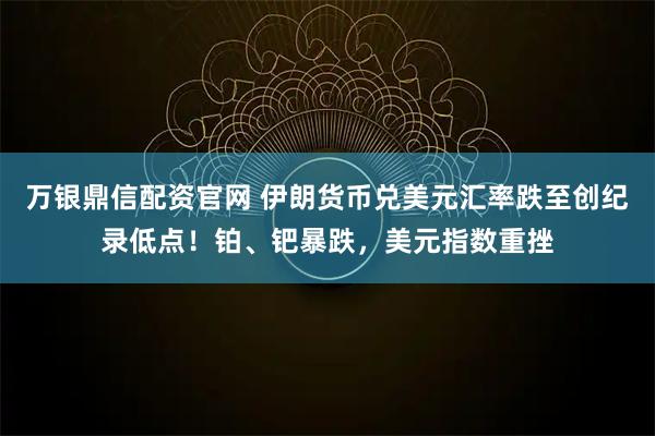 万银鼎信配资官网 伊朗货币兑美元汇率跌至创纪录低点！铂、钯暴跌，美元指数重挫